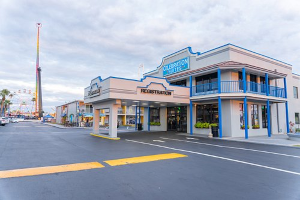 Taxi outside Celebration Suites